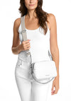 MICHAEL Michael Kors Bryant Pebbled Leather Camera Crossbody Bag, White