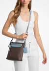 MICHAEL Michael Kors Jet Set Monogram Crossbody Bag, Brown & Blue
