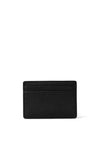 MICHAEL Michael Kors Jet Set Pebbled Leather Card Holder, Black
