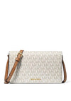 MICHAEL Michael Kors Jet Set Signature Logo Crossbody Bag, Vanilla & Acorn