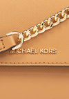 MICHAEL Michael Kors Jet Set Leather Crossbody Wallet, Pale Peanut