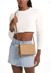 MICHAEL Michael Kors Jet Set Pebbled Leather Crossbody Bag, Camel