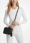 MICHAEL Michael Kors Jet Set Quilted Leather Crossbody Bag, Black