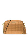 MICHAEL Michael Kors Jet Set Quilted Leather Crossbody Bag, Pale Peanut