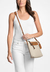 MICHAEL Michael Kors Jet Set Monogram Crossbody Bag, White