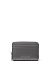 MICHAEL Michael Kors Jet Set Pebbled Leather Wallet, Grey