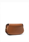 MICHAEL Michael Kors Lydia Leather Saddle Crossbody Bag, Tan
