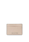 MICHAEL Michael Kors Pebbled Card Holder, Light Sand