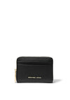 MICHAEL Michael Kors Pebbled Leather Zip Around Wallet, Black