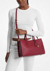 MICHAEL Michael Kors Scarlett Structured Satchel Bag, Red