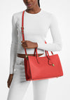 MICHAEL Michael Kors Scarlett Structured Satchel Bag, Burnt Orange