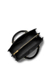 MICHAEL Michael Kors Chantal Medium Pebbled Leather Satchel, Black