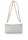 MICHAEL Michael Kors Claire Pebbled Crossbody Bag, Optic White