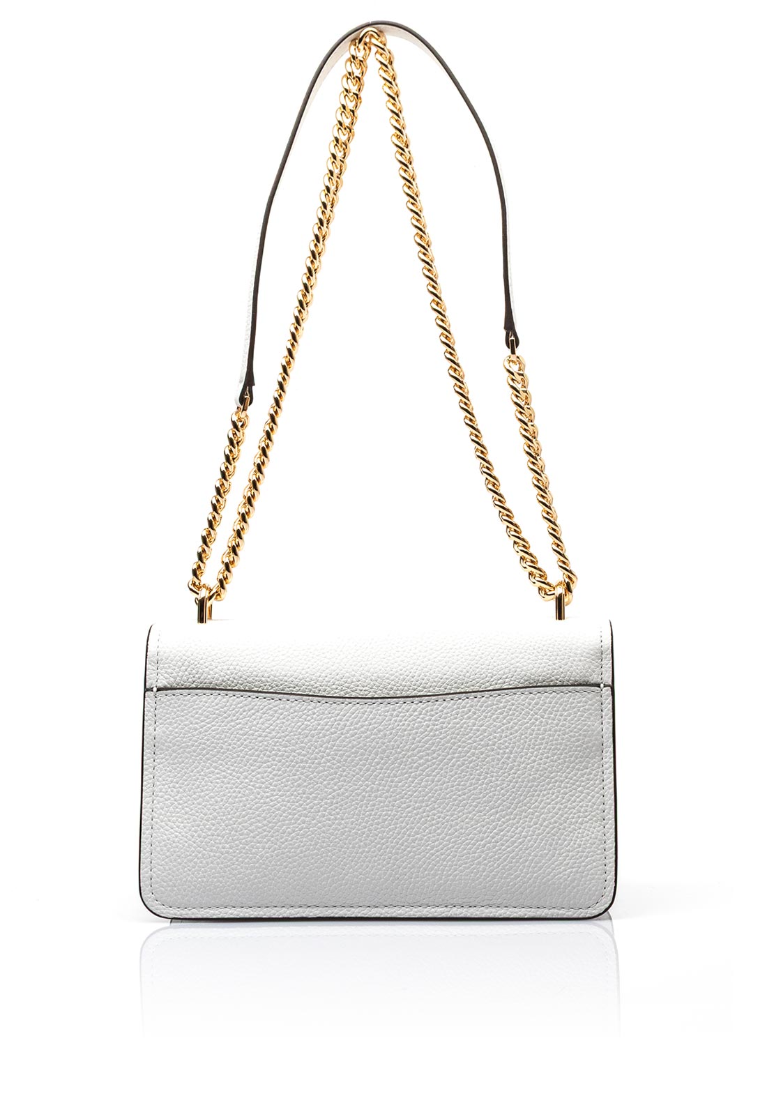 MICHAEL Michael Kors Claire Pebbled Crossbody Bag, Optic White