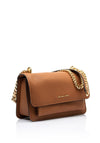 MICHAEL Michael Kors Claire Pebbled Crossbody Bag, Tan