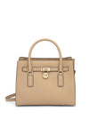 MICHAEL Michael Kors Hamilton Moderne Small Satchel Bag, Beige