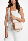 Michael Kors Bryant Monogram Camera Crossbody Bag, Vanilla & Acorn