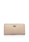 MICHAEL Michael Kors Empire Pebbled Leather Medium Card Wallet, Light Sand