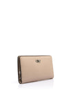 MICHAEL Michael Kors Empire Pebbled Leather Medium Card Wallet, Light Sand