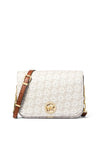 MICHAEL Michael Kors Delancey Empire Signature Logo Messenger Bag, Vanilla