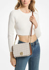 MICHAEL Michael Kors Delancey Empire Signature Logo Messenger Bag, Vanilla