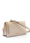 MICHAEL Michael Kors Leather Empire Conv Crossbody Bag, Cream