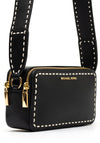 MICHAEL Michael Kors Jet Set Contrast Stitch Crossbody Bag, Black