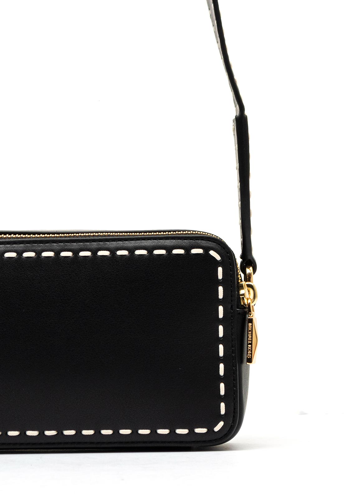 MICHAEL Michael Kors Jet Set Contrast Stitch Crossbody Bag, Black