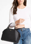 MICHAEL Michael Kors Cleo Satchel Bag, Black