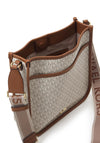 Michael Kors Luisa Medium Monogram Crossbody Bag, Vanilla