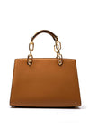 MICHAEL Michael Kors Leather Cynthia Satchel, Pale Peanut