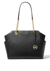 MICHAEL Michael Kors Jacquelyn Chain Detail Tote Bag, Black