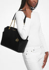 MICHAEL Michael Kors Jacquelyn Chain Detail Tote Bag, Black