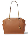 MICHAEL Michael Kors Jacquelyn Chain Detail Tote Bag, Luggage
