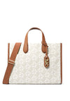 MICHAEL Michael Kors Gigi Large Empire Tote Bag, Vanilla