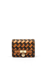 Michael Kors Bryant Woven Compact Purse, Brown