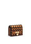 Michael Kors Bryant Woven Compact Purse, Brown