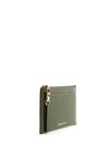 MICHAEL Michael Kors Large Pebbled Leather Card Case, Amazon Green