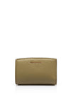 MICHAEL Michael Kors Bryant Pebbled Leather Medium Card Wallet, Khaki