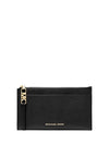 MICHAEL Michael Kors Large Pebbled Leather Card Case, Black
