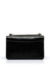 MICHAEL Michael Kors Claire Crushed Leather Crossbody Bag, Black