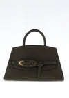 MICHAEL Michael Kors Cornelia Medium Pebbled Leather Satchel, Green