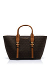 MICHAEL Michael Kors Moore Monogram Mini Satchel Bag, Brown & Acorn