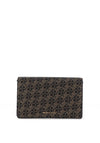 MICHAEL Michael Kors Faux Pebbled Leather Monogram Small Crossbody Bag, Black