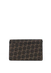 MICHAEL Michael Kors Faux Pebbled Leather Monogram Small Crossbody Bag, Black
