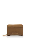 MICHAEL Michael Kors Pebbled Leather Zip Around Wallet, Husk Brown