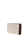 MICHAEL Michael Kors Empire Small Snap Monogram Wallet, Vanilla