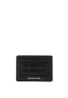 MICHAEL Michael Kors Jet Set Quilted Leather Card Holder, Black