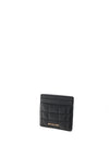 MICHAEL Michael Kors Jet Set Quilted Leather Card Holder, Black