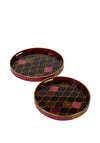 Mindy Brownes Set of 2 Haralson Trays, Red